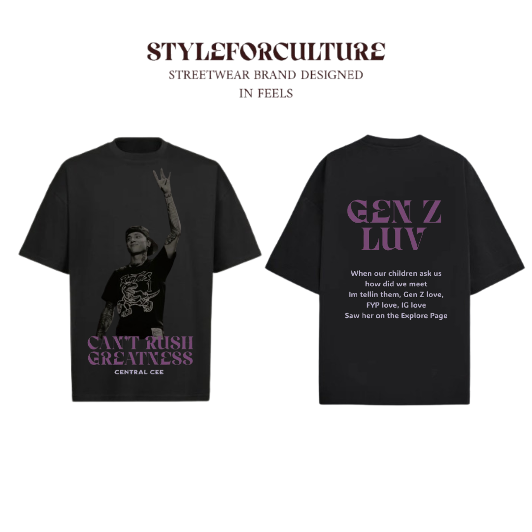 GENZLUV : Central Cee - Oversized T-Shirt